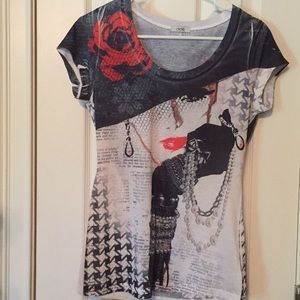 Cache short sleeve shirt. SZ - M